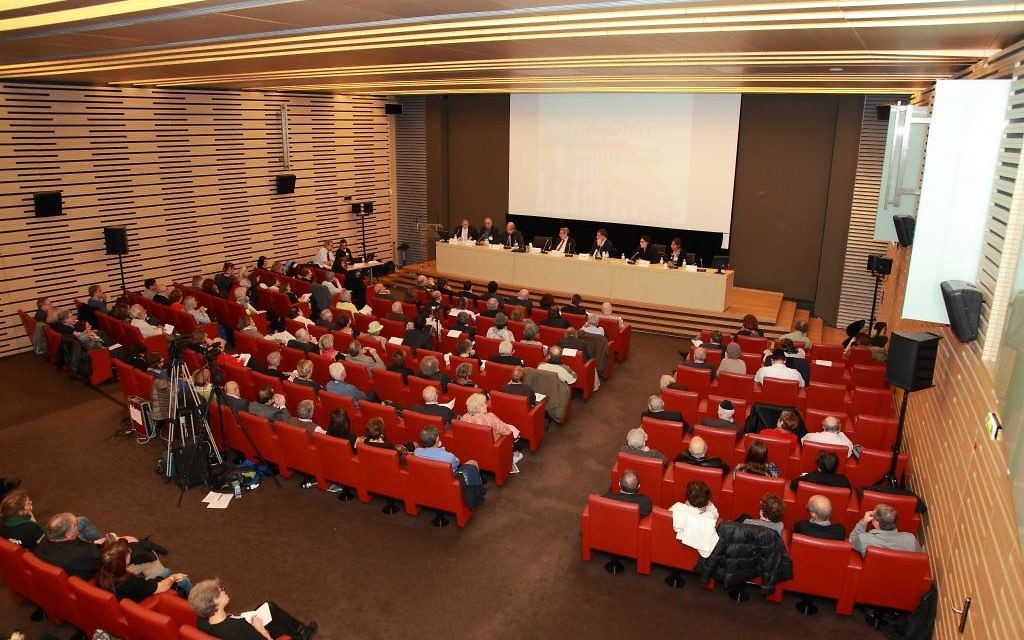 Dernier colloque du Bureau National de Vigilance Contre l’Antisémitisme à Paris le 22 octobre 2015 (Crédit : autorisation BNVCA)