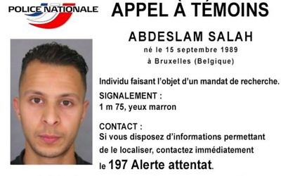 Le mandat d'arrêt publié contre le 8e terroriste des attentats de Paris Salah Abdeslam.