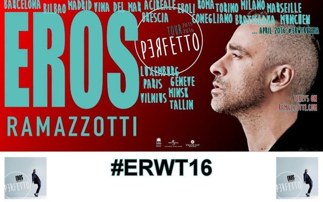 Tournée Perfetto (Crédit : Facebook/Eros Ramazzotti) Tournée Perfetto (Crédit : Facebook/Eros Ramazzotti)