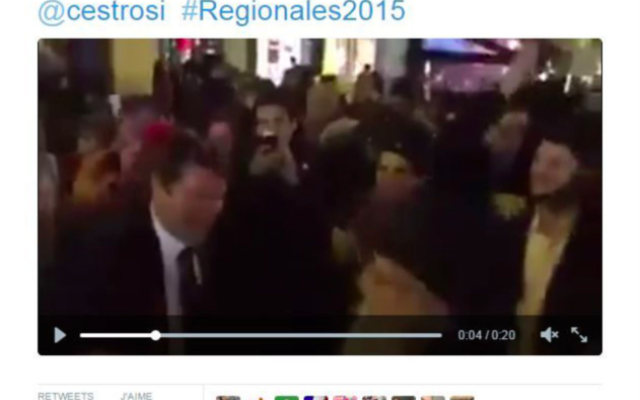 Capture d’écran du tweet de Jean-Marie Le Pen le soir de la victoire au premier tour des régionales du 6 décembre 2015