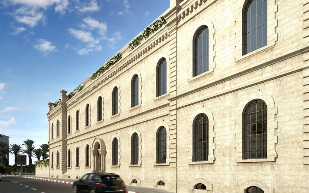 L'extérieur du W Tel Aviv t rénové et restauré (Crédit : Autorisation de W Tel-Aviv)
