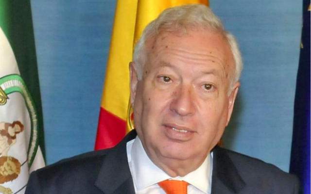 Le ministre des Affaires étrangères espagnoles José Manuel Garcia-Margallo (Crédit : wikimédia) Le ministre des Affaires étrangères espagnoles José Manuel Garcia-Margallo (Crédit : wikimédia)