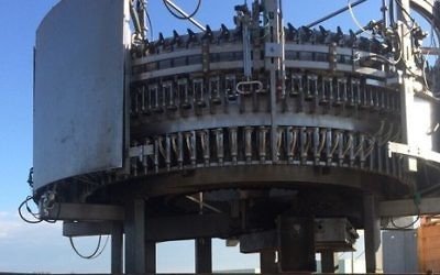 L'usine Coca Cola nouvellement construite dans la bande de Gaza,  en janvier 2016 (Crédit : COGAT)