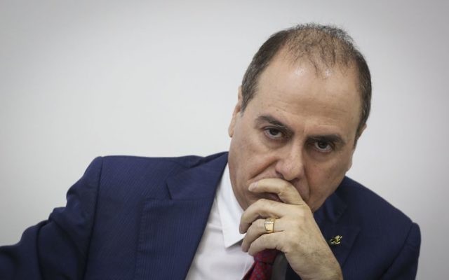 Silvan Shalom, le 17 mai 2015 (Crédit : Hadas Parush/Flash90)