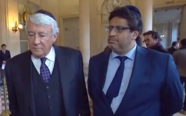Claude Goasgen et Meyer Habib (Crédit : autorisation)