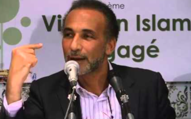 Tariq Ramadan (Crédit : capture d’écran YouTube) Tariq Ramadan (Crédit : capture d’écran YouTube)