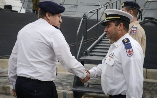Le commandant belge Georges Heeren (Crédit : Twitter/@Tsahal_IDF )