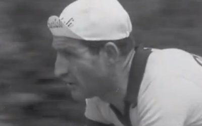 Le cycliste italien Gino Bartali (Crédit : Capture d'écran YouTube)