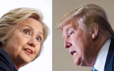 La candidate démocrate à la présidentielle, Hillary Clinton, le 4 avril 2016, et son rival républicain, Donald Trump, le 16 février 2016. (Crédit : AFP)