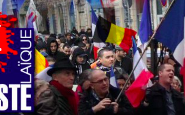 Capture d’écran de la page d'accueil du site 'Riposte laïque'