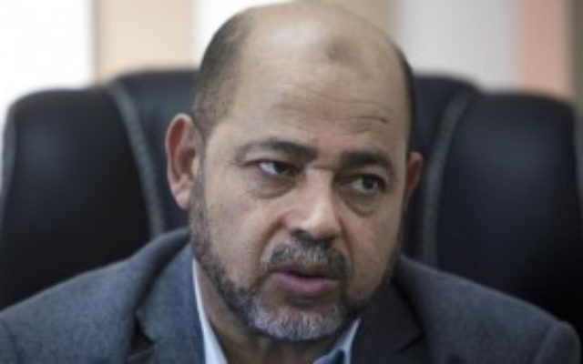 L'officiel du Hamas, Moussa Abu Marzouk, le 18 septembre 2014. (AP/Khalil Hamra)