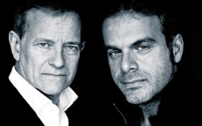 Francis Huster et Steve Suissa (Crédit : Facebook/Festival du Cinéma Israélien de Paris/Ingrid Mareski)