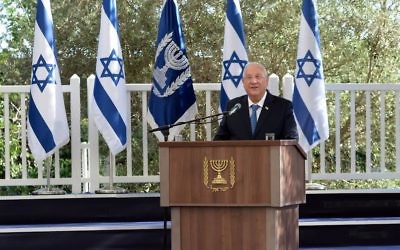 Le président Reuven Rivlin avait invité des représentants du monde entier pour le Jour de l'indépendance. (Crédit : Haim Zach)