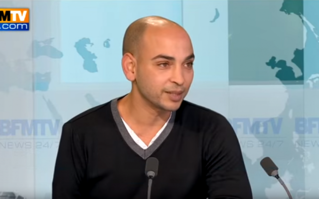 Abdelghani Merah sur le plateau de BFM TV, en novembre 2012. (Crédit : capture d'écran YouTube) Abdelghani Merah sur le plateau de BFM TV, en novembre 2012. (Crédit : capture d'écran YouTube)
