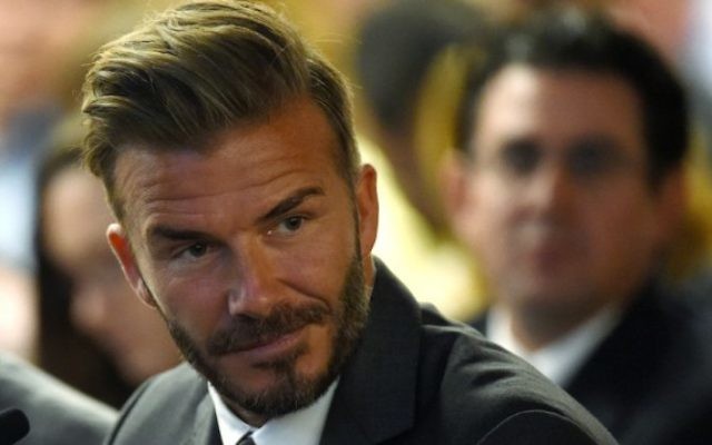 David Beckham à Las Vegas, le 28 avril 2016. (Crédit : Ethan Miller/Getty Images/JTA) David Beckham à Las Vegas, le 28 avril 2016. (Crédit : Ethan Miller/Getty Images/JTA)