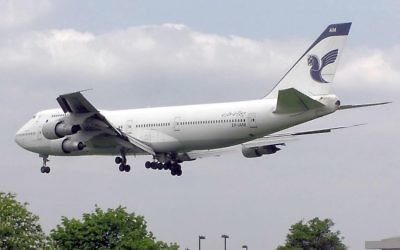 Un Boeing 747 de la compagnie Iran Air. (Crédits : Domaine public / Wiki Commons)