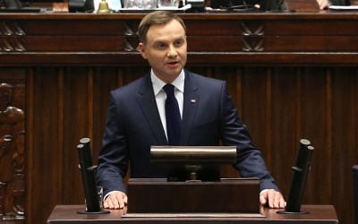 Andrzej Duda, président de la Pologne (Crédit : Wikimedia Commons CC BY 3.0)