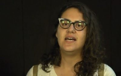 Tair Kaminer, Israélienne de 19 ans qui a passé plus de cinq mois en prison militaire pour avoir refusé de s'enrôler, après sa libération, le 18 juillet 2016. (Crédit : capture d'écran Ynet)