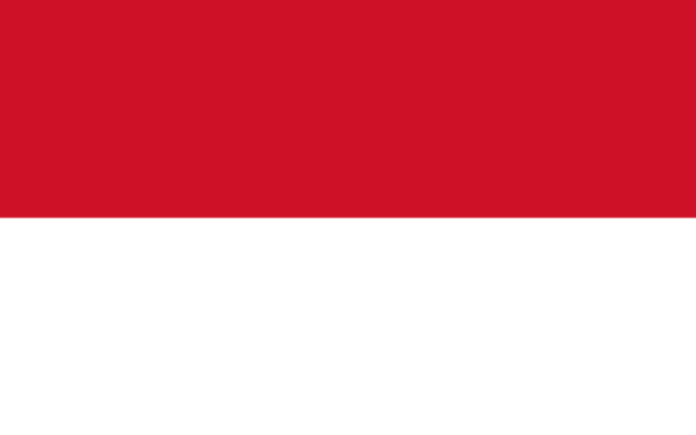 Drapeau de l'Indonésie (Crédit : Domaine public) Drapeau de l'Indonésie (Crédit : Domaine public)