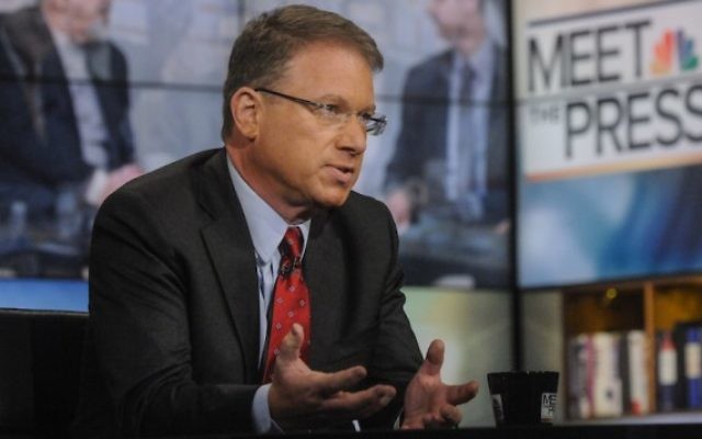 Jeffrey Goldberg, de The Atlantic, pendant l'émission "Meet the Press" de NBC à Washington, D.C., le 13 juillet 2014. (Crédit : William B. Plowman/NBC/NBC NewsWire via Getty Images via JTA)