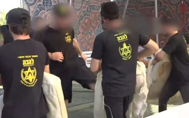 Un camp d'été Lehava en Cisjordanie, près de Hébron, en 2016. (Crédit : capture d'écran Ynet)