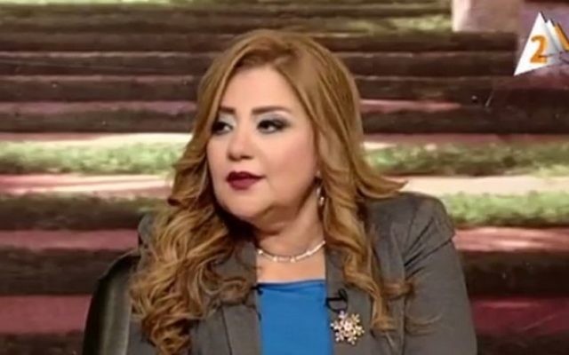 L'animatrice égyptienne Khadija Khatab. (Crédit : capture d'écran YouTube) L'animatrice égyptienne Khadija Khatab. (Crédit : capture d'écran YouTube)