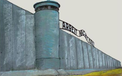 Le caricaturiste belge Luc Descheemaeker a publié cette image sur Facebook après avoir remporté un prix au concours largement condamné de caricatures sur l'Holocauste organisé en Iran, en mai 2016. (Crédit : Facebook) Le caricaturiste belge Luc Descheemaeker a publié cette image sur Facebook après avoir remporté un prix au concours largement condamné de caricatures sur l'Holocauste organisé en Iran, en mai 2016. (Crédit : Facebook)
