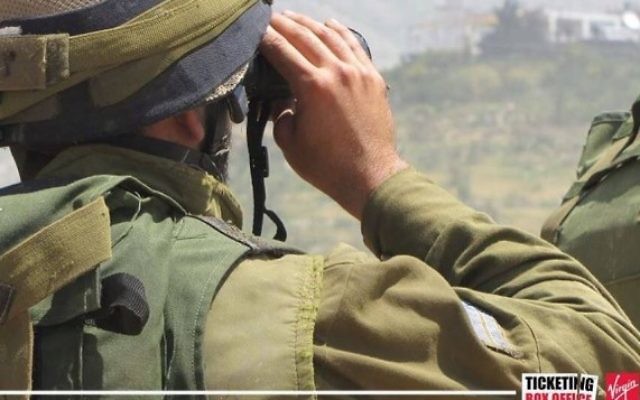 Photographie d'un tweet supprimé par Virgin Ticketing Box Office montrant un soldat israélien. (Crédit : Twitter) Photographie d'un tweet supprimé par Virgin Ticketing Box Office montrant un soldat israélien. (Crédit : Twitter)