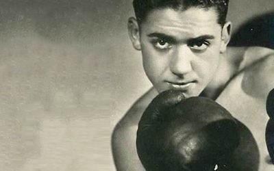 Victor ‘Young’ Perez, boxeur juif français né à Tunis. Il a été assassiné à Auschwitz-Birkenau. (Crédit : domaine public)