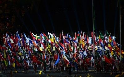 Cérémonie d'ouverture des Jeux paralympiques au stade Macarena de Rio de Janeiro, au Brésil, le 7 septembre 2016. (Crédit : AFP/Tasso Marcelo)