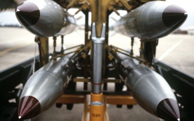 Bombes nucléaires b-61. Illustration. (Crédit : département américain de la Défense) Bombes nucléaires b-61. Illustration. (Crédit : département américain de la Défense)