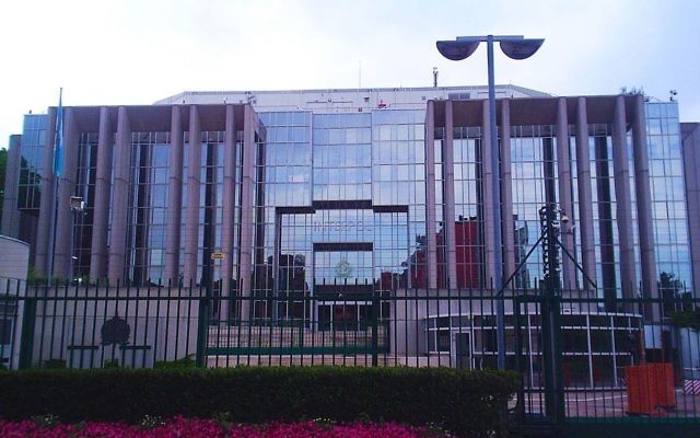 Le siège d'Interpol à Lyon, en France. (Crédit : Massimiliano Mariani/CC BY-SA/Wikipedia) Le siège d'Interpol à Lyon, en France. (Crédit : Massimiliano Mariani/CC BY-SA/Wikipedia)