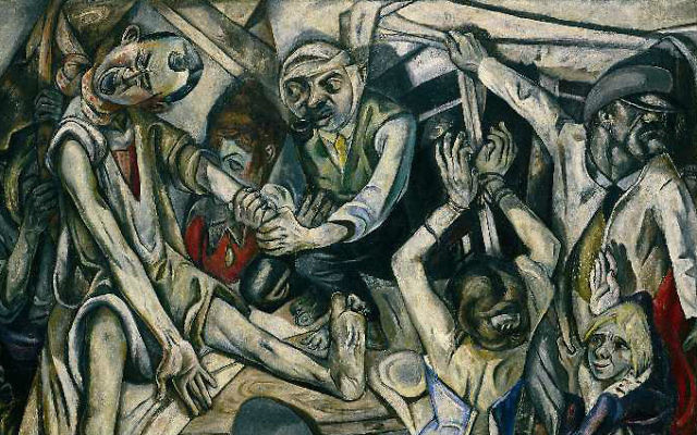"La nuit" de Max Beckmann, 1918-1919, de Kunstsammlung Nordrhein-Westfalen, Düsseldorf. (Crédit : Wikipedia/domaine public)