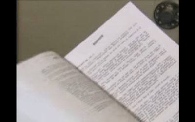Dossier des archives Mitrokhin. (Crédit : capture d'écran YouTube)