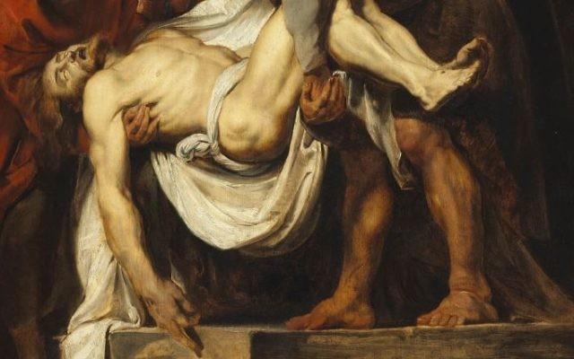 Détail de 'La mise au tombeau' (1611-12), à la National Gallery of Canada, de Peter Paul Rubens (Crédit : Wikimedia)