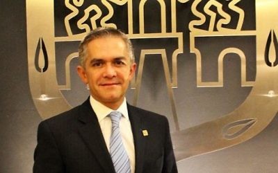 Miguel Ángel Mancera, le maire de Mexico. (Crédit : CC BY-SA 4.0/Wikimedia Commons)