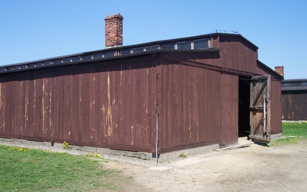 Baraquement du camp de concentration d'Auschwitz II-Birkenau. (Crédit :Pimke/CC BY 2.5/WikiCommons)