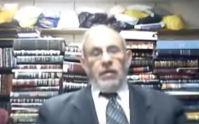 Le rabbin Yehuda Kelemer (Crédit : capture d'écran YouTube)