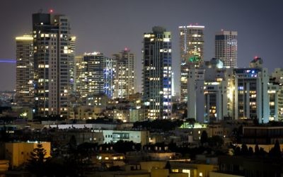 Le centre de Tel Aviv, le 29 août 2016. Illustration. (Crédit : Miriam Alster/Flash90)