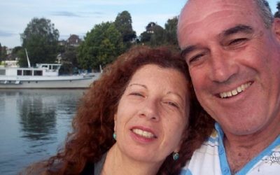 Dalia et Rami Elyakim, couple israélien victime de l'attentat du marché de Noël de Berlin, le 19 décembre 2016. Rami a été grièvement blessé et Dalia est morte. (Crédit : Facebook)