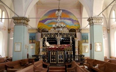 La synagogue d'Oni en Géorgie. (Crédit : CC BY-SA, Susan Astray, Flickr)