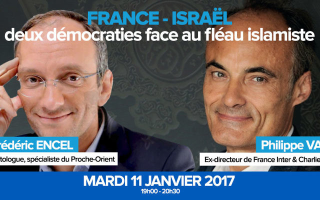 Conférence de Fréderic Encel et Philippe Val à la TAL Buisness School de Tel-Aviv