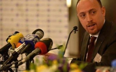 Le docteur Husam Zomlot, nouvel envoyé de l'Organisation de libération de la Palestine aux Etats-Unis. (Crédit : autorisation) Le docteur Husam Zomlot, nouvel envoyé de l'Organisation de libération de la Palestine aux Etats-Unis. (Crédit : autorisation)