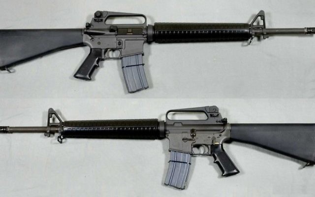 Un fusil d'assaut M-16A2 (Crédit : Swedish Army Museum/Wikimedia) Un fusil d'assaut M-16A2 (Crédit : Swedish Army Museum/Wikimedia)