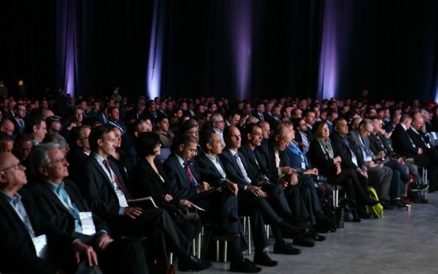 Les participants à la conférence CyberTech 2016 en Israël (Crédit : Autorisation Gilad Kavalerchik) Les participants à la conférence CyberTech 2016 en Israël (Crédit : Autorisation Gilad Kavalerchik)
