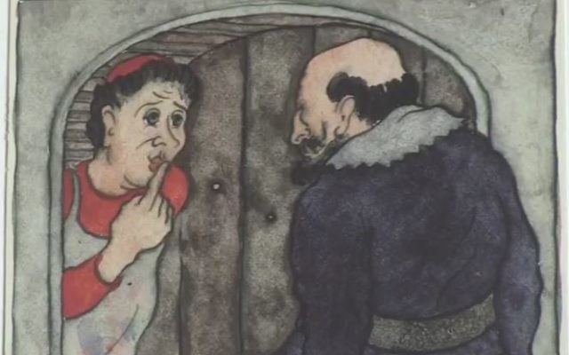 Une peinture d'Erich Klahn. (Crédit : capture d'écran YouTube)