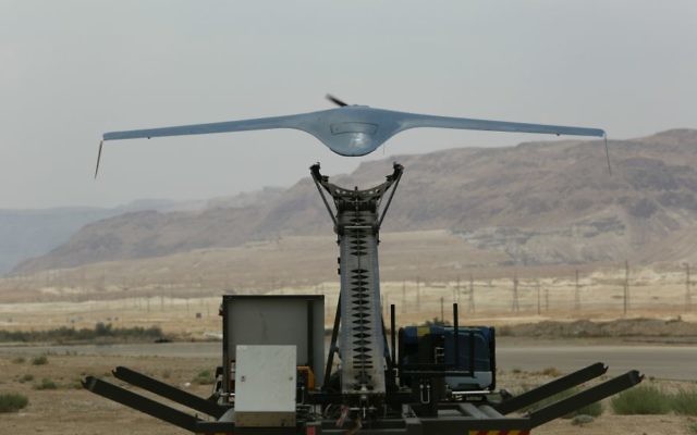 Le drone BirdEye650D des IAI, système de collecte de renseignement, vendu à un pays d'Amérique latine. (Crédit : autorisation) Le drone BirdEye650D des IAI, système de collecte de renseignement, vendu à un pays d'Amérique latine. (Crédit : autorisation)