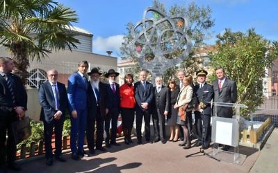 Hommage aux victimes de Mohammed Merah à Toulouse, le 19 mars 2017. (Crédit : Twitter/@BrunoLeRoux)