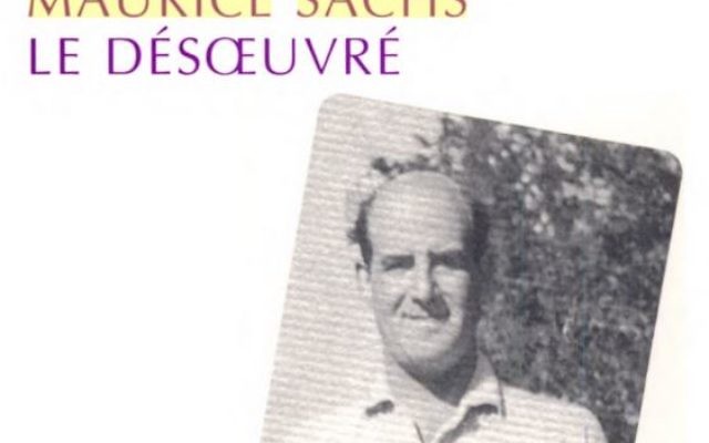 Couverture d'un livre consacré à Maurice Sachs par Thomas Clerc (Crédit: capture d'écran couverture Allia)