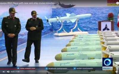 Le nouveau missile iranien Nasir (Capture d'écran : Youtube)
